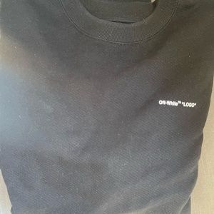 Off-white “Logo” crewneck sweatshirt 100% authentic